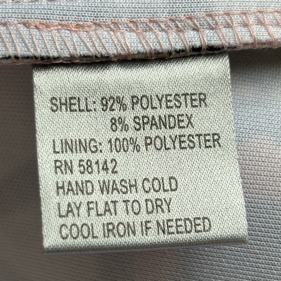 NWT Muse fitted pink sheath dress /geometric design. Sleeveless. Size 0 - Picture 8 of 13